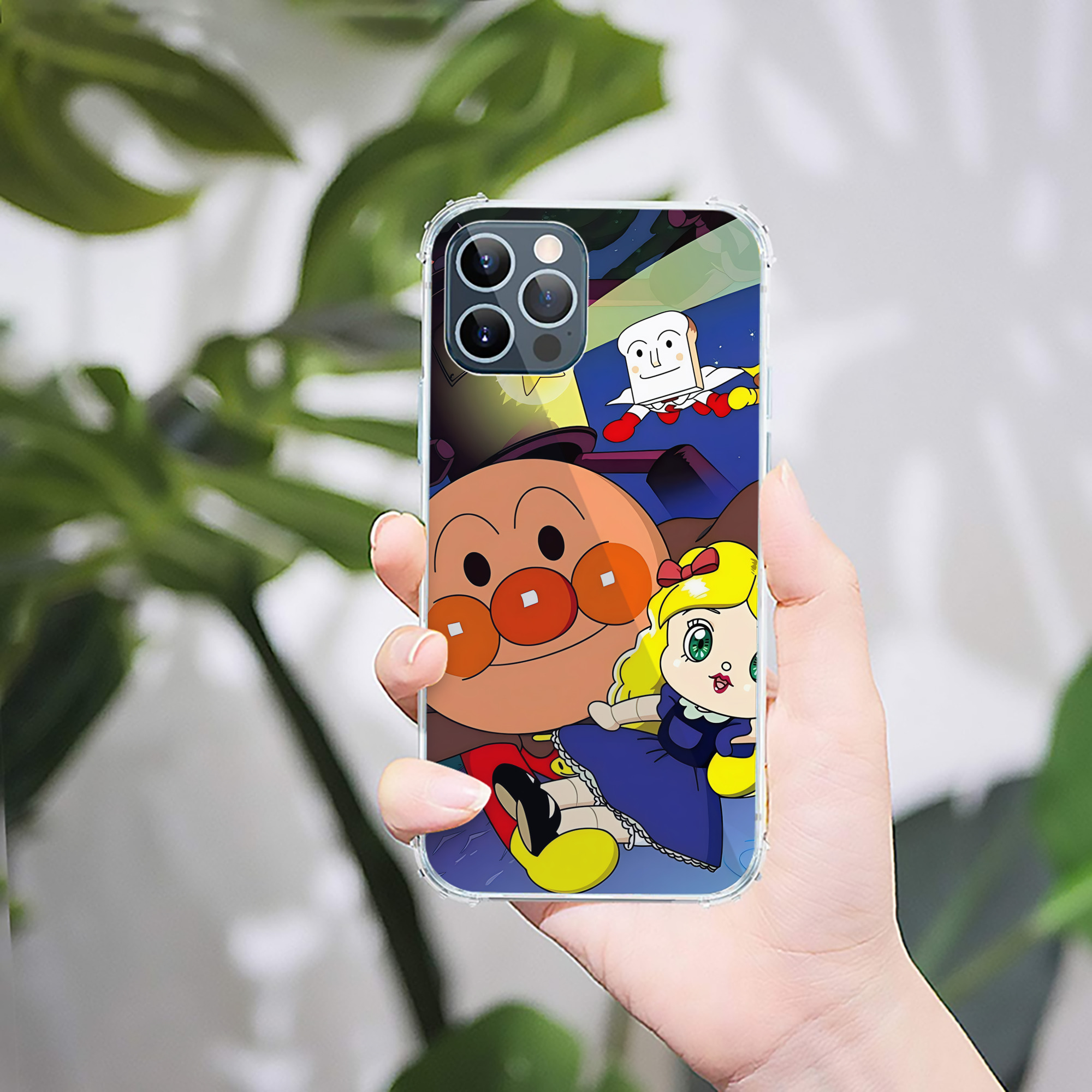 （画像用） アンパンマン Anpanman 【iPhone 12シリーズ対応】透明スマホケース（クリアソフトケース）